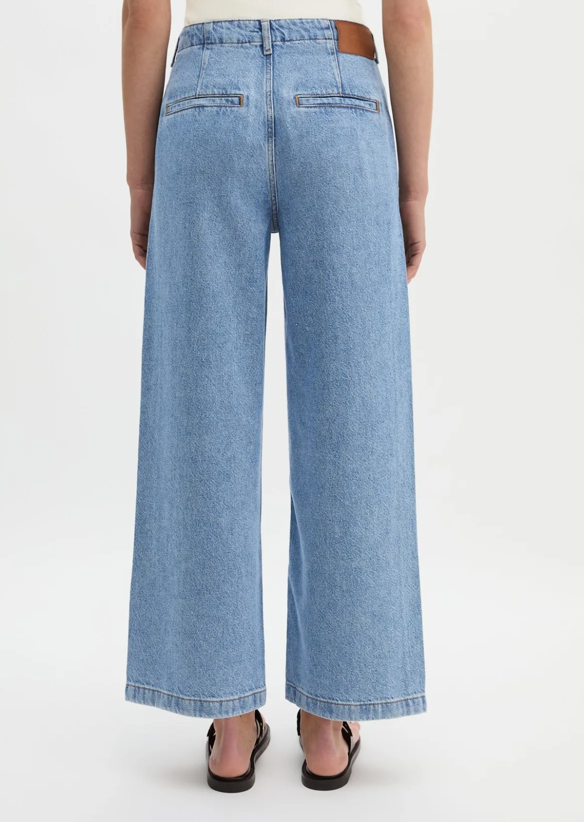 Jeans Model Luma wide aus Lyocell-Leinen-Baumwolle-Mix