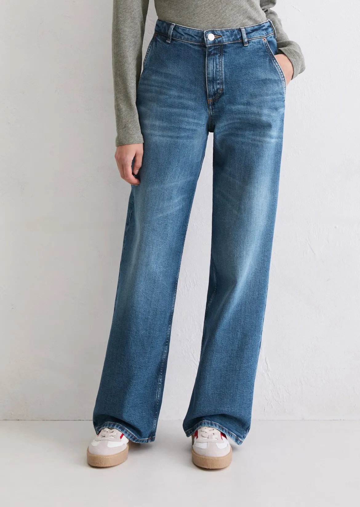 Jeans Model Luma wide aus Organic Cotton-Mix