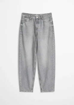 Jeans Model Stine Barrel cropped aus Rigid Denim