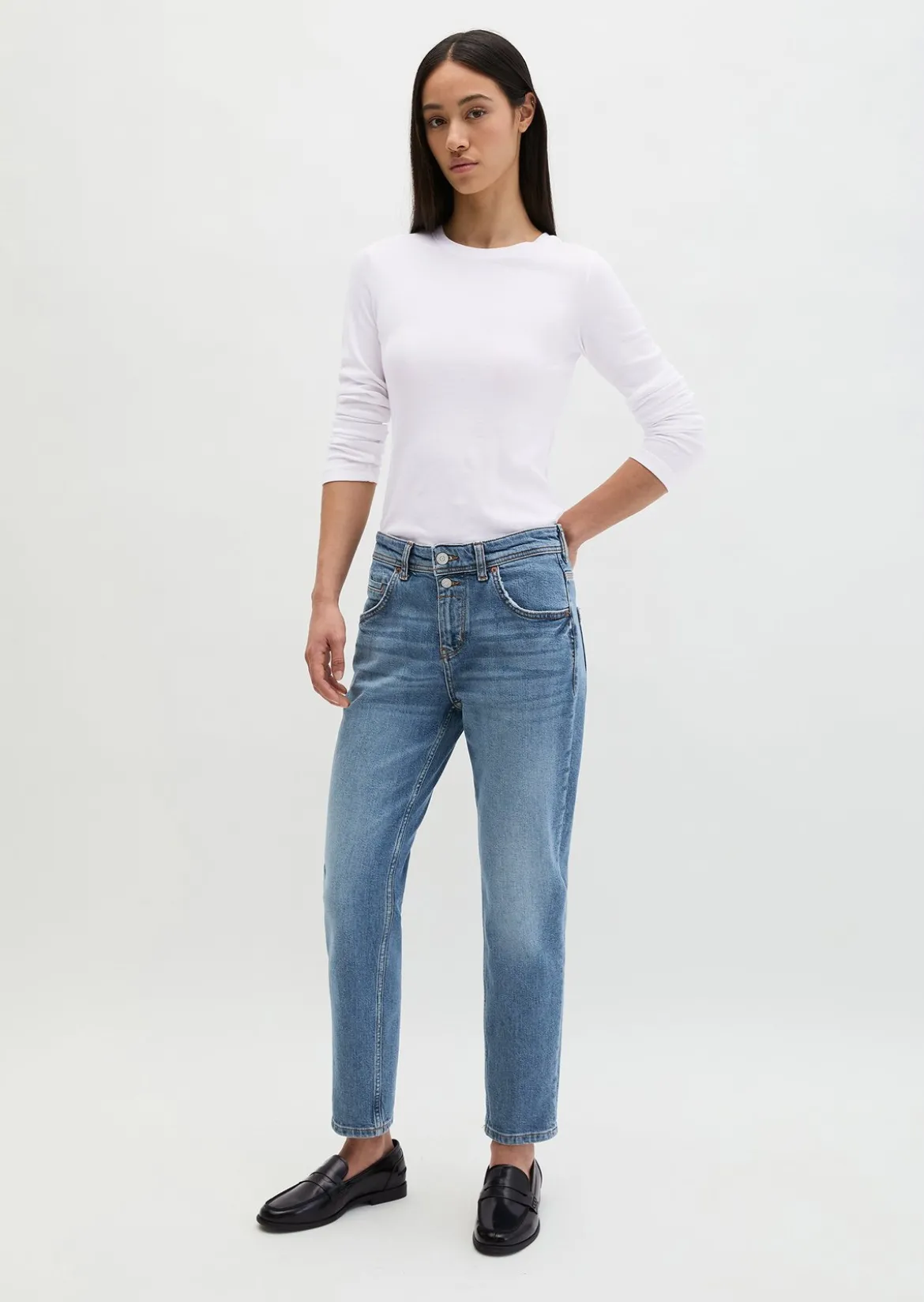 Jeans Model Theda boyfriend cropped aus Organic Cotton Stretch
