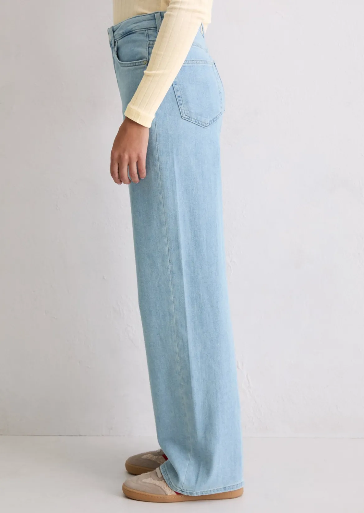Jeans Model Tolva wide long aus Organic-Cotton-Stretch-Mix