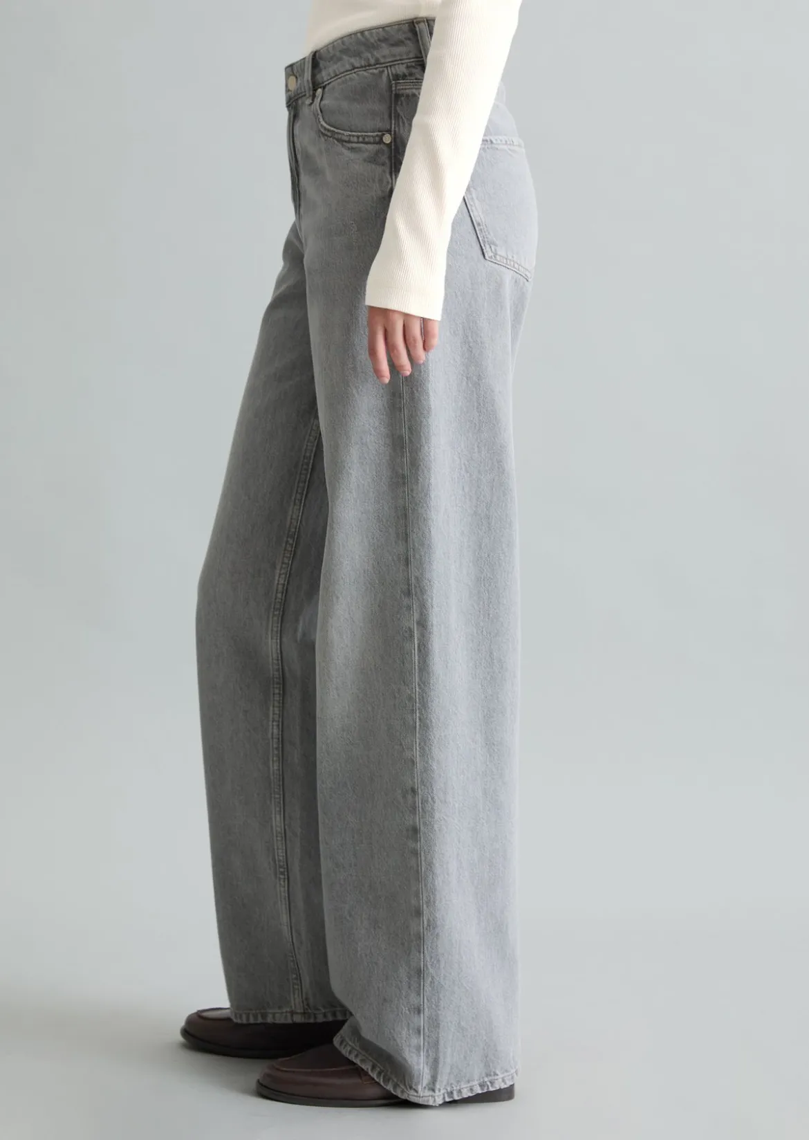 Jeans Model Tomma wide aus Bio-Baumwolle ohne Stretch