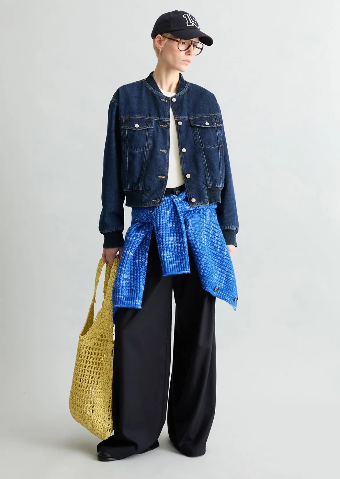 Jeans-Blouson regular aus Rigid Denim