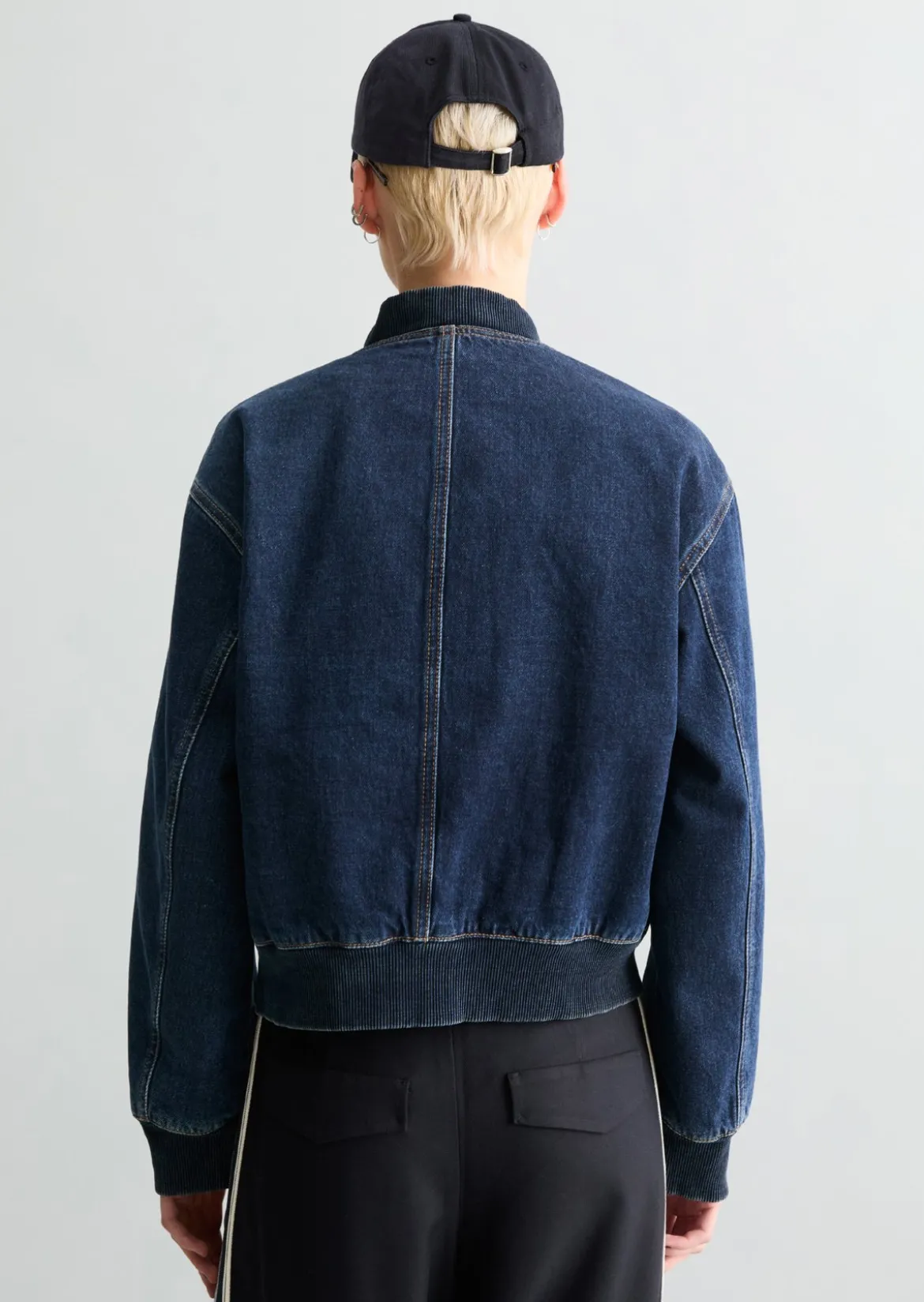 Jeans-Blouson regular aus Rigid Denim