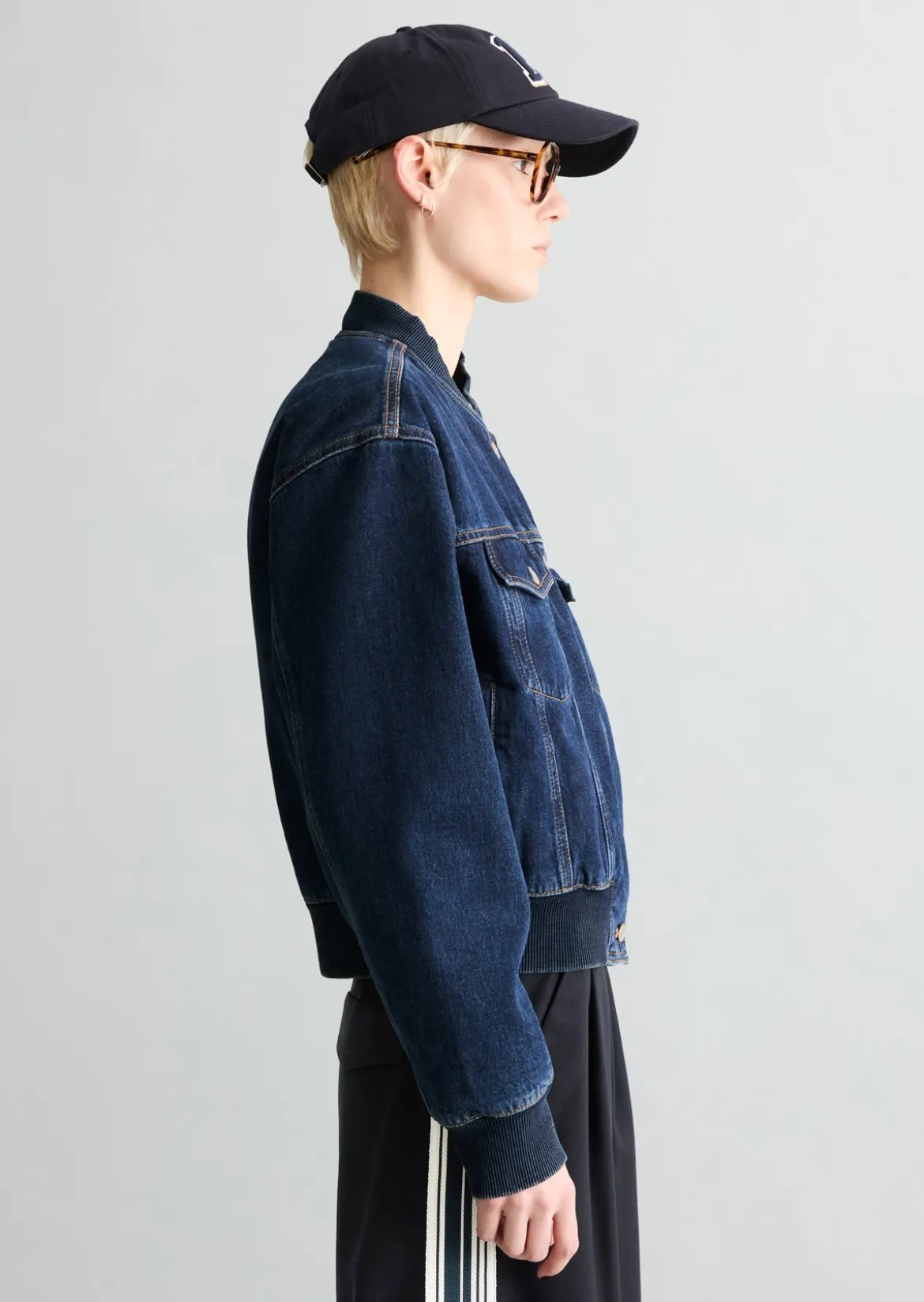 Jeans-Blouson regular aus Rigid Denim