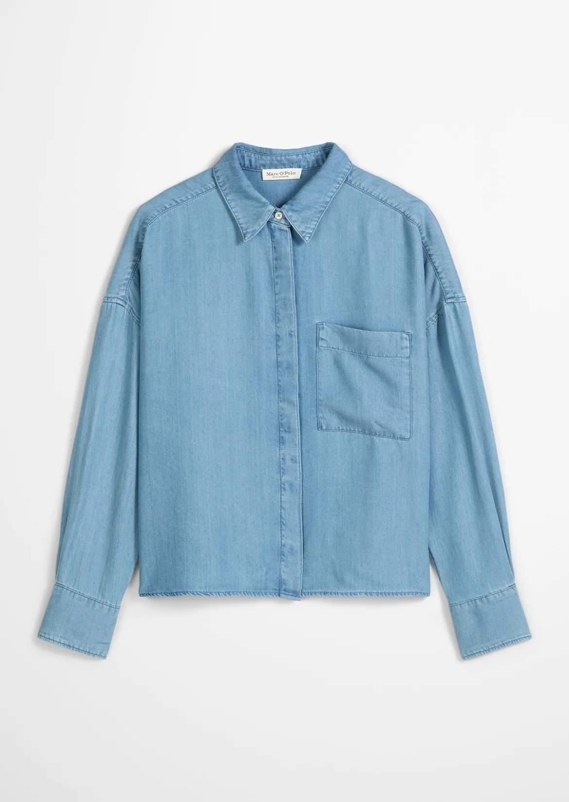 Jeansbluse regular aus TENCEL™ Lyocell