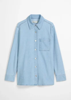 Jeanshemd regular aus Organic-Cotton-Mix-Stretch