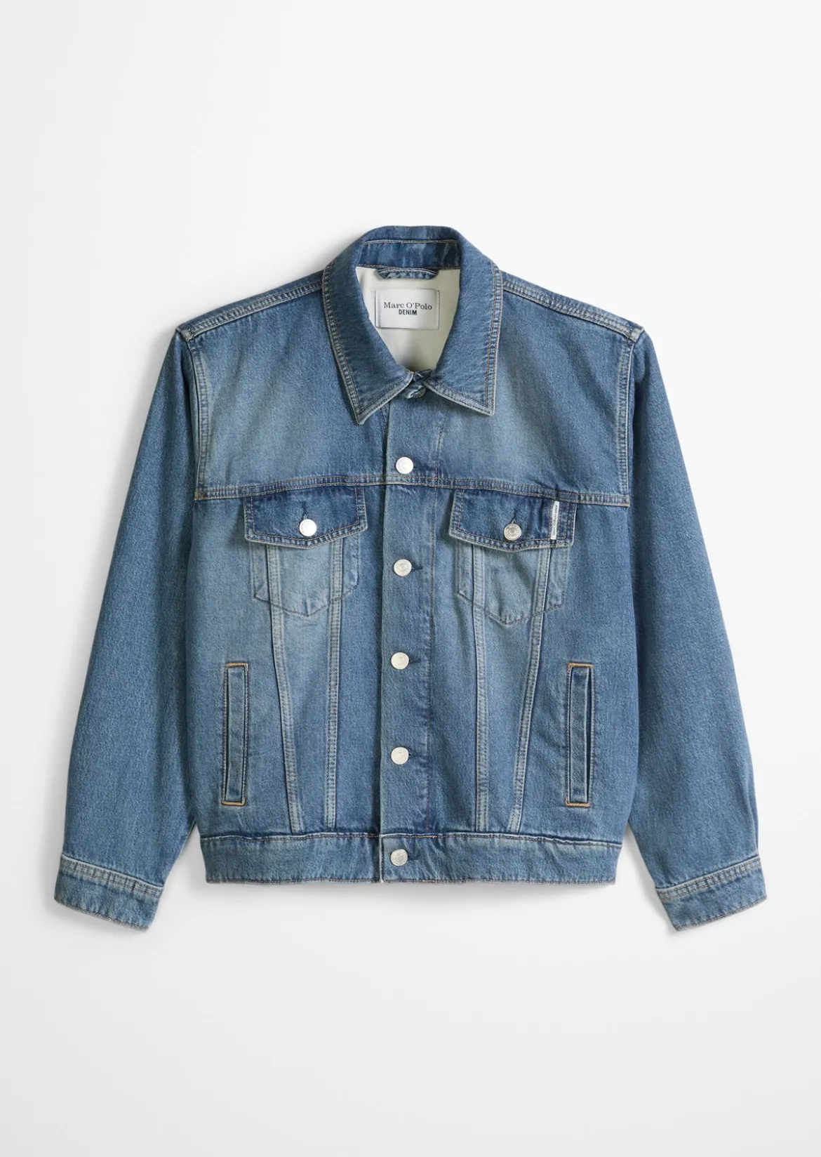 Jeansjacke oversize aus weichem Lyocell-Bio-Baumwolle-Mix