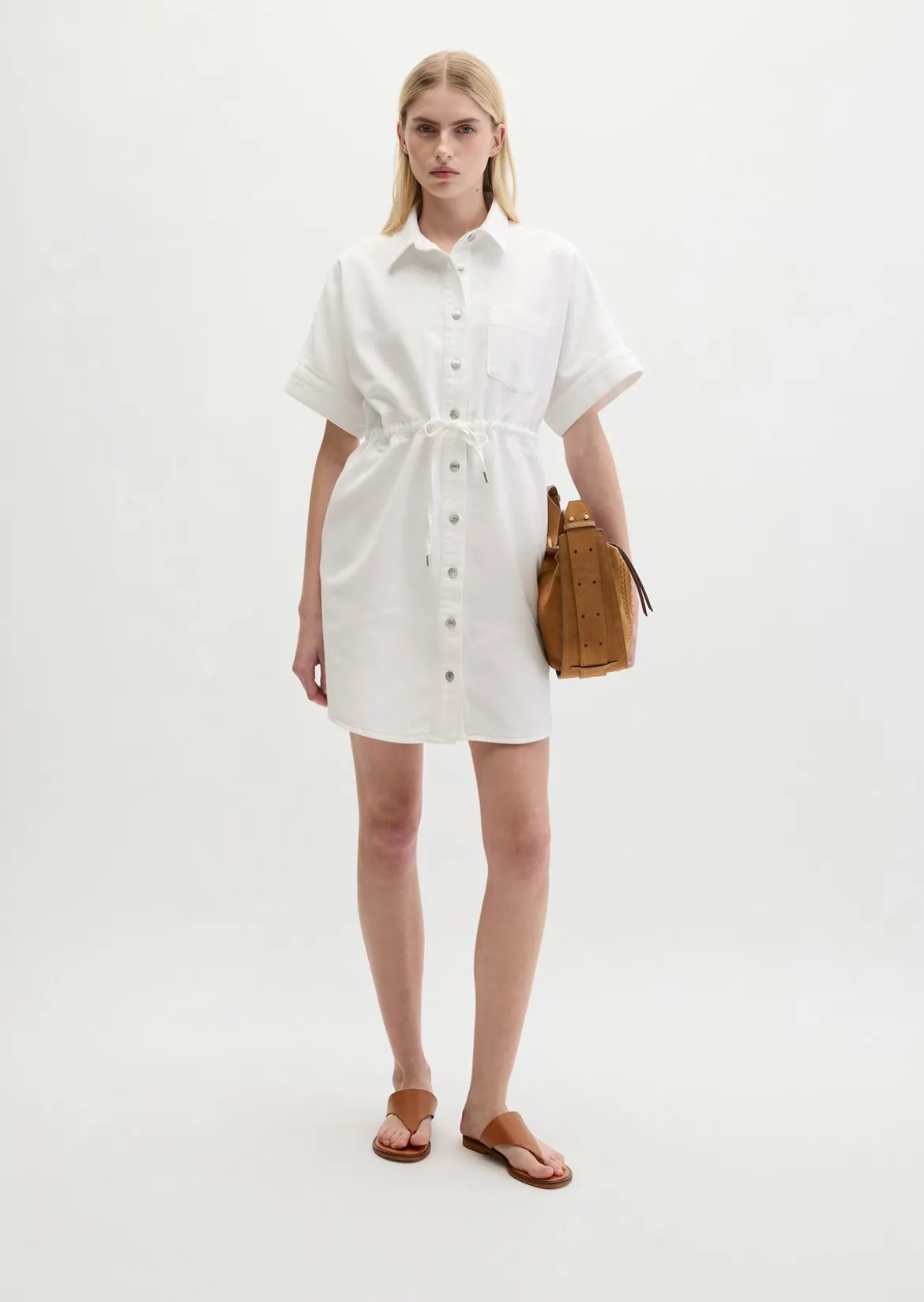 Jeanskleid regular aus Organic-Cotton-Lyocell-Mix