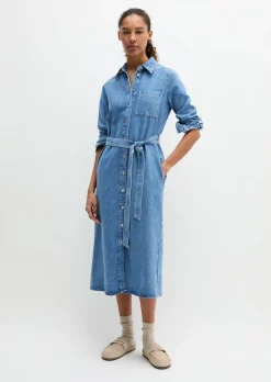 Jeanskleid regular aus TENCEL™ Lyocell-Mix
