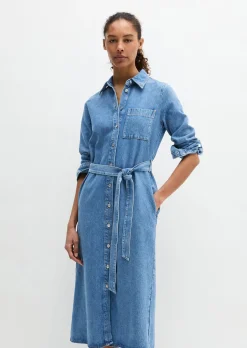 Jeanskleid regular aus TENCEL™ Lyocell-Mix