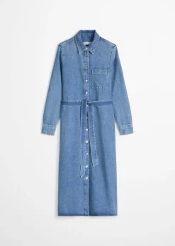 Jeanskleid regular aus TENCEL™ Lyocell-Mix