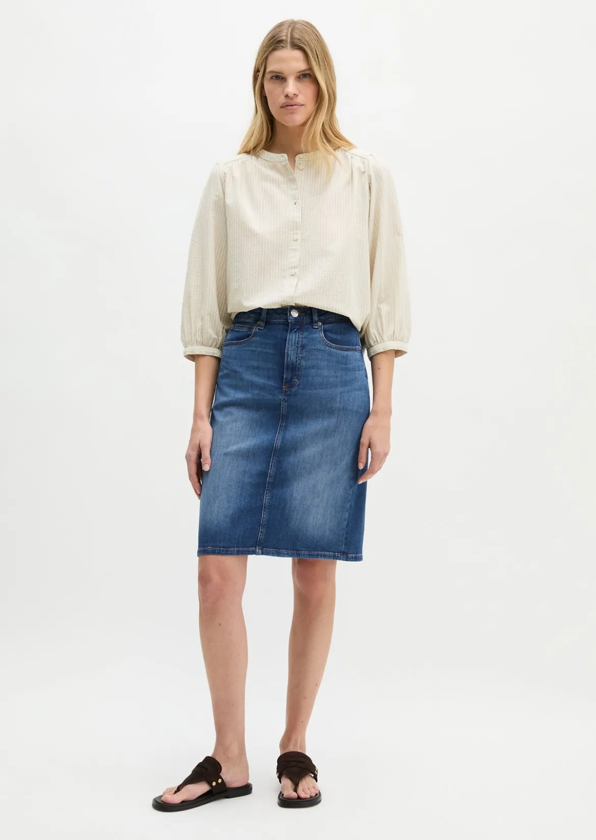 Jeansrock regular aus Organic Cotton-Stretch