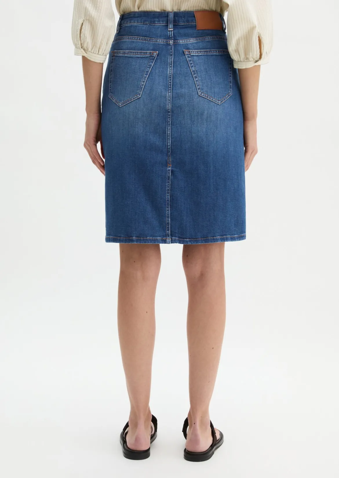 Jeansrock regular aus Organic Cotton-Stretch