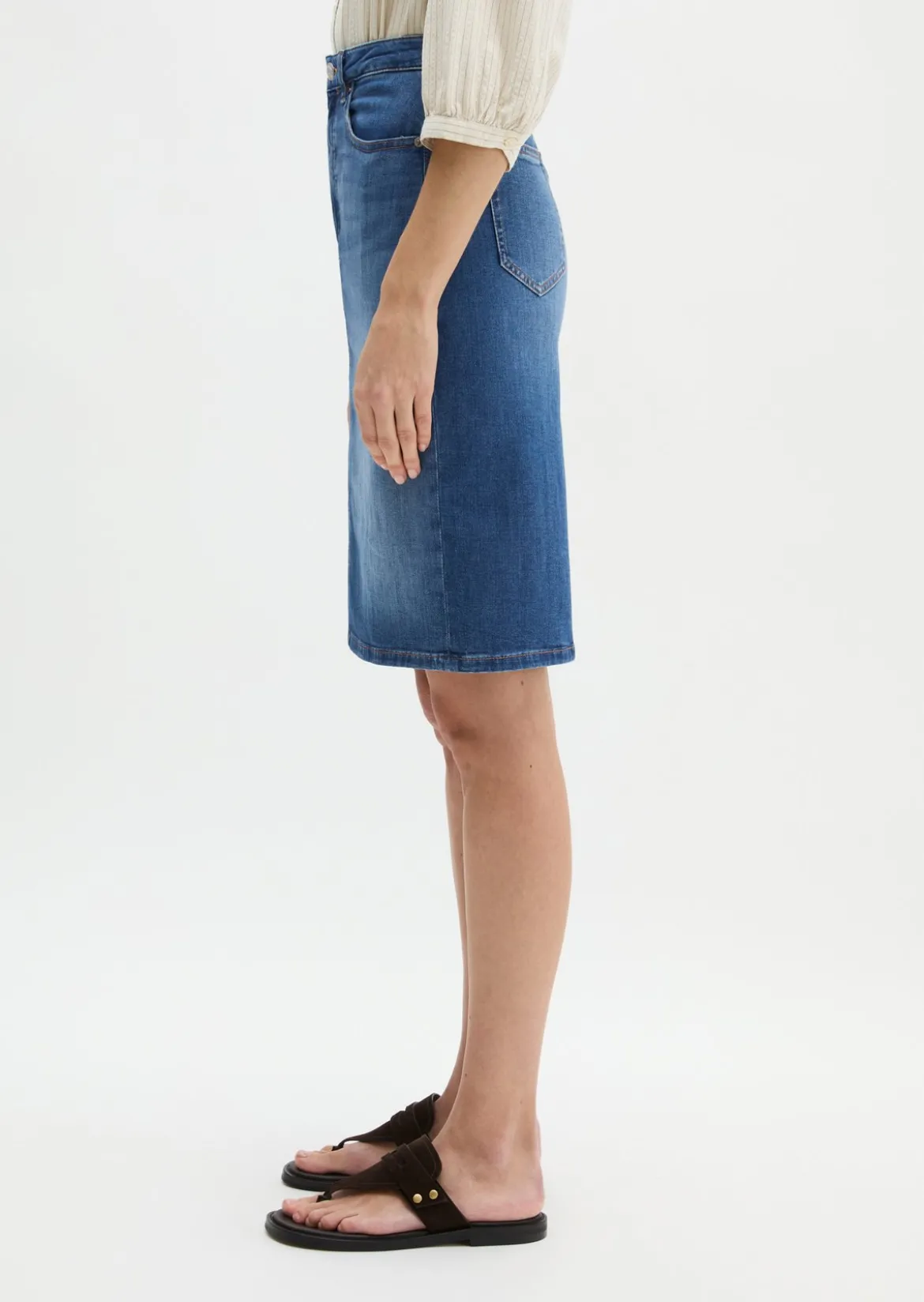 Jeansrock regular aus Organic Cotton-Stretch