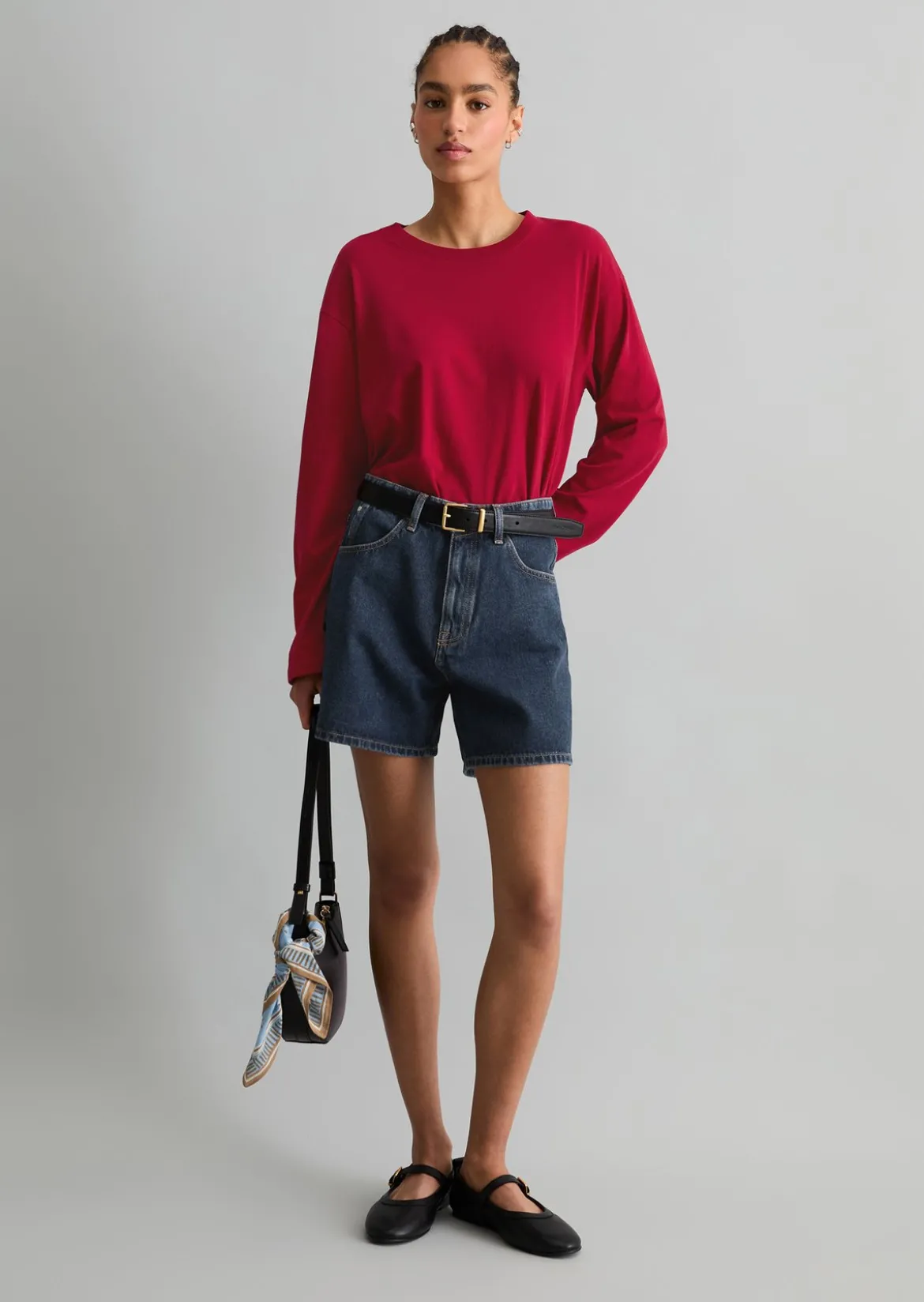 Jeansshorts Model Filda relaxed aus Rigid Denim