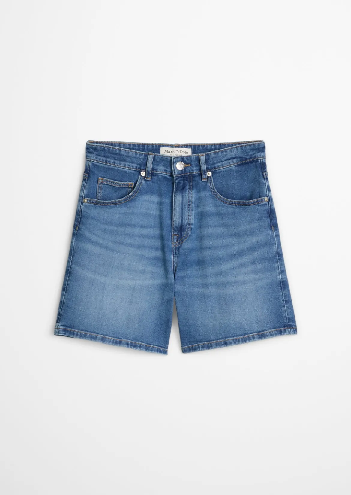 Jeans-Shorts regular aus weichem Organic Cotton-Lyocell-Stretch