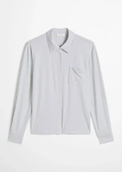 Jersey-Bluse loose aus LENZING™ ECOVERO™