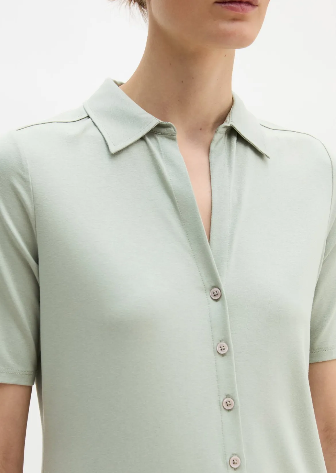 Jerseybluse regular aus LENZING™ ECOVERO™