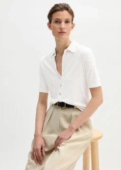 Jerseybluse regular aus LENZING™ ECOVERO™