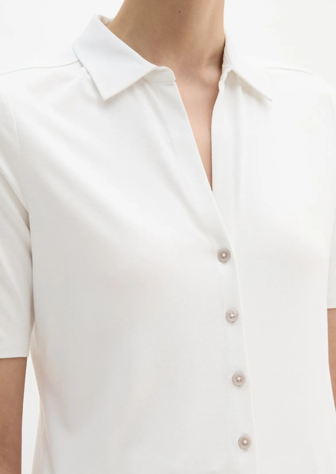 Jerseybluse regular aus LENZING™ ECOVERO™