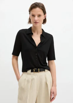 Jerseybluse regular aus LENZING™ ECOVERO™