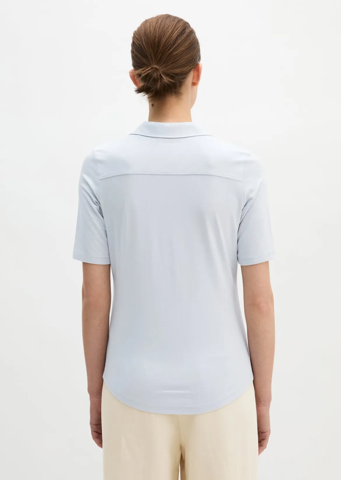 Jerseybluse regular aus LENZING™ ECOVERO™