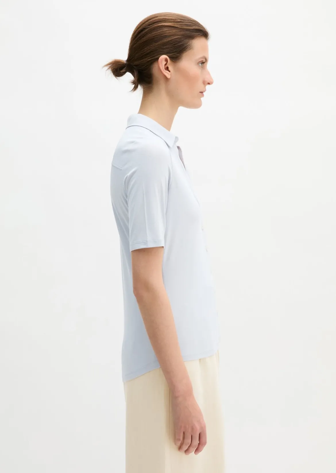 Jerseybluse regular aus LENZING™ ECOVERO™