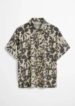 Jerseybluse regular aus leichtem Single Jersey