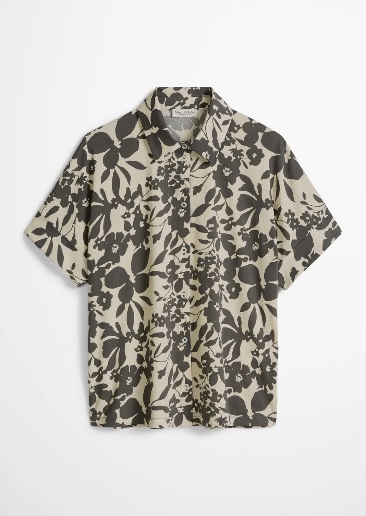 Jerseybluse regular aus leichtem Single Jersey