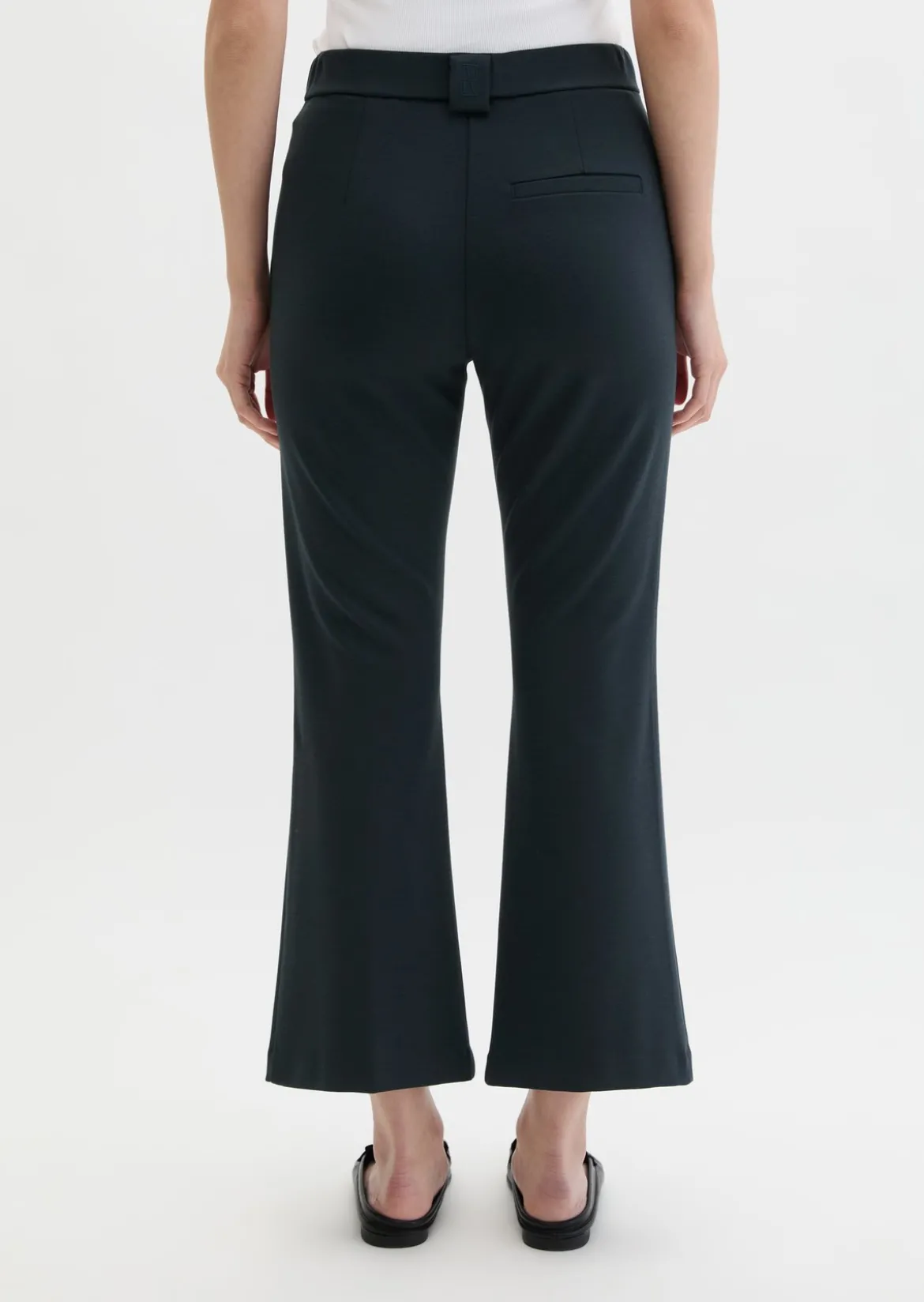 Jerseyhose Model Marthe flared aus Viskose-Stretch