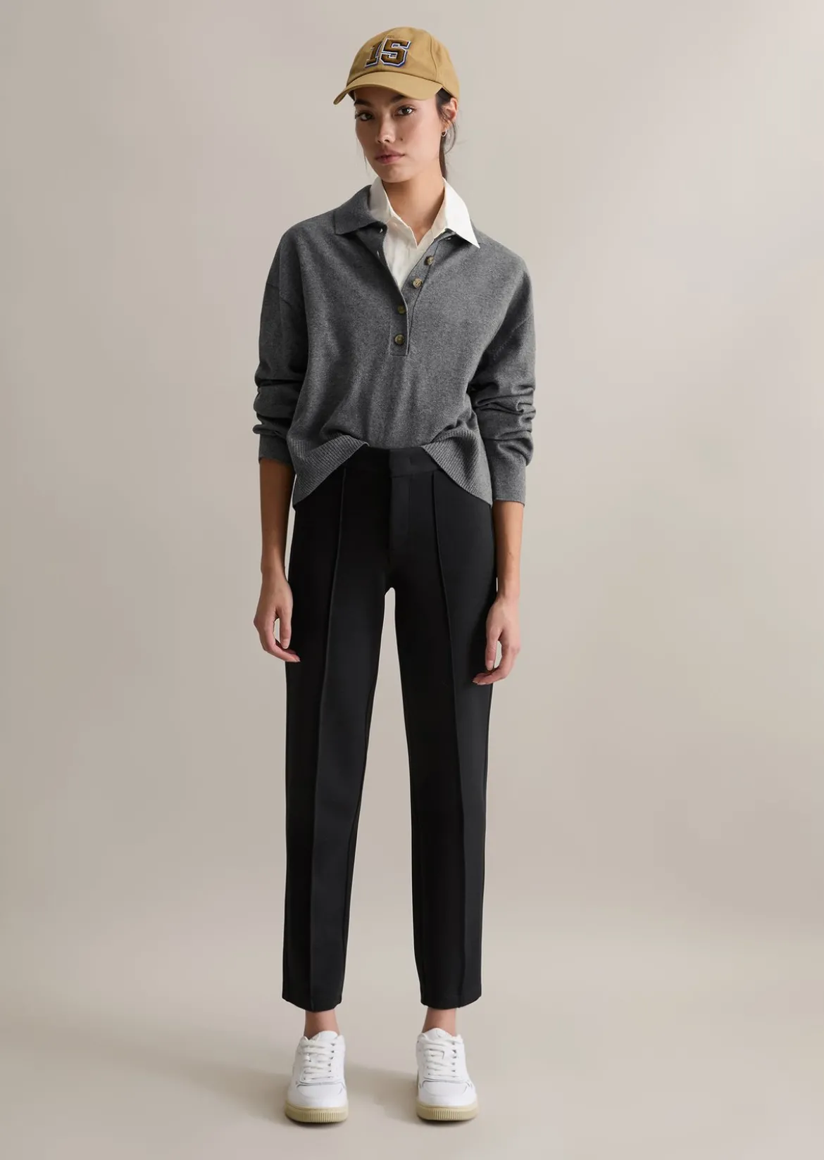 Jerseyhose slim aus kompakter Interlock-Qualität