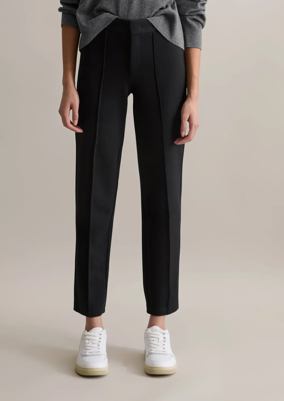 Jerseyhose slim aus kompakter Interlock-Qualität