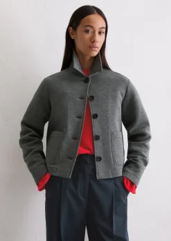 Jerseyjacke regular aus Organic Cotton-Mix