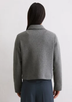 Jerseyjacke regular aus Organic Cotton-Mix