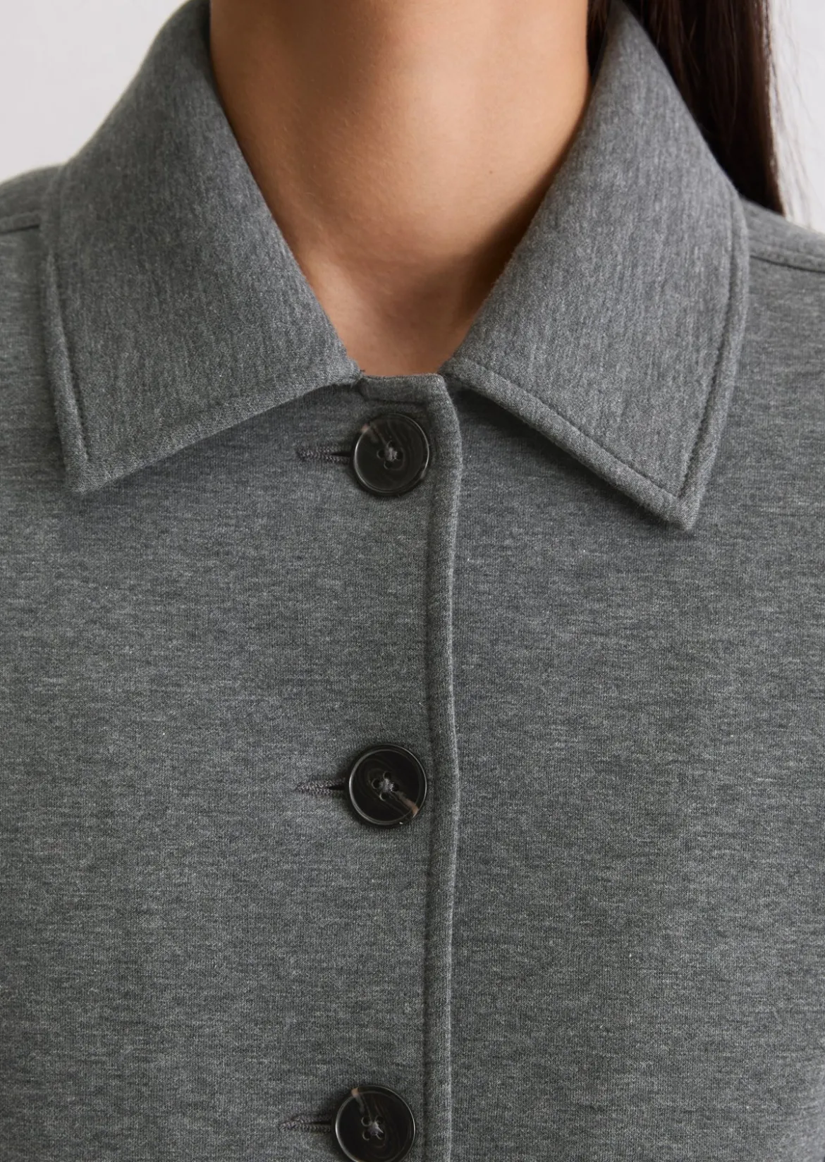 Jerseyjacke regular aus Organic Cotton-Mix