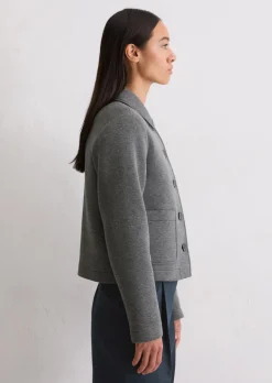 Jerseyjacke regular aus Organic Cotton-Mix