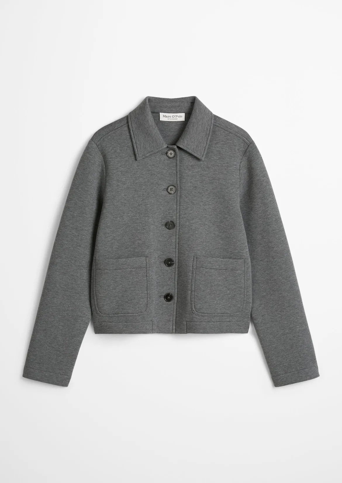 Jerseyjacke regular aus Organic Cotton-Mix