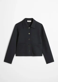 Jerseyjacke regular aus Organic Cotton-Mix