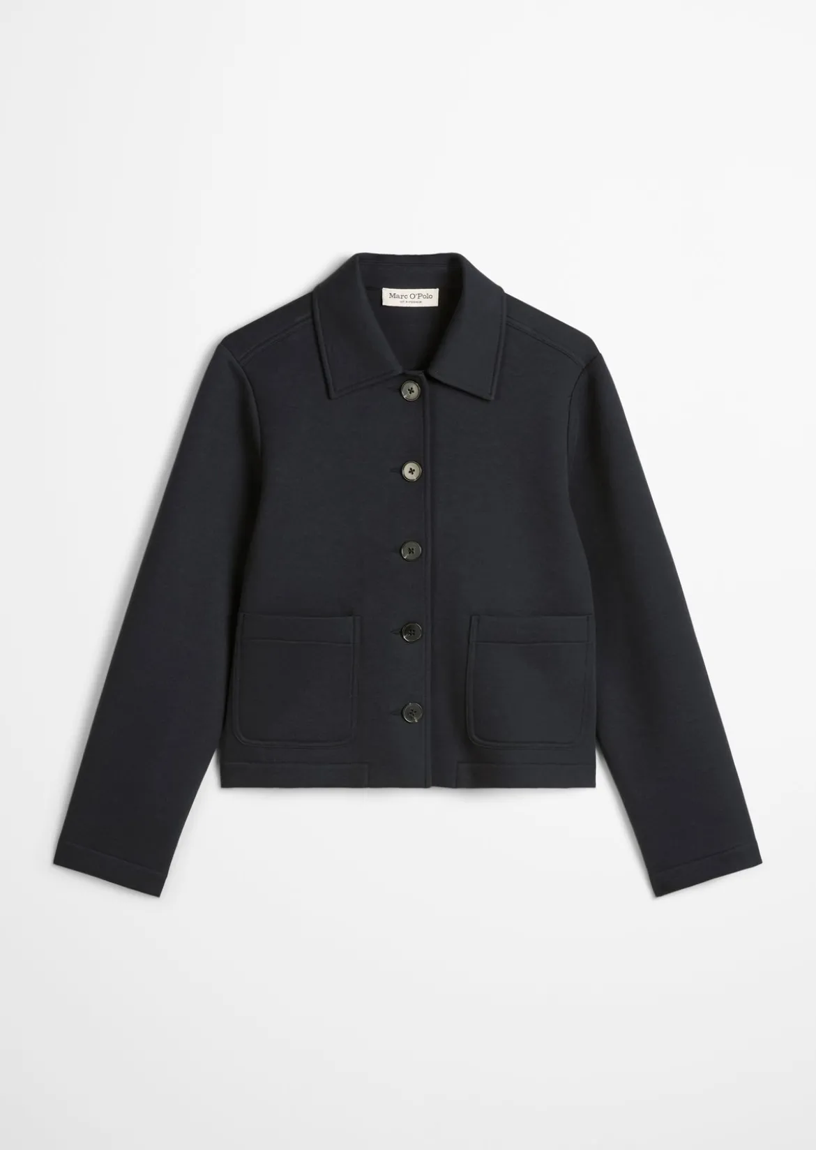 Jerseyjacke regular aus Organic Cotton-Mix