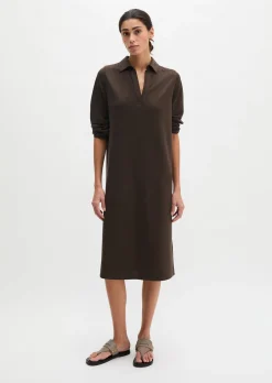 Jerseykleid fitted aus fließendem Soft-Touch-Jersey