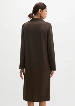 Jerseykleid fitted aus fließendem Soft-Touch-Jersey