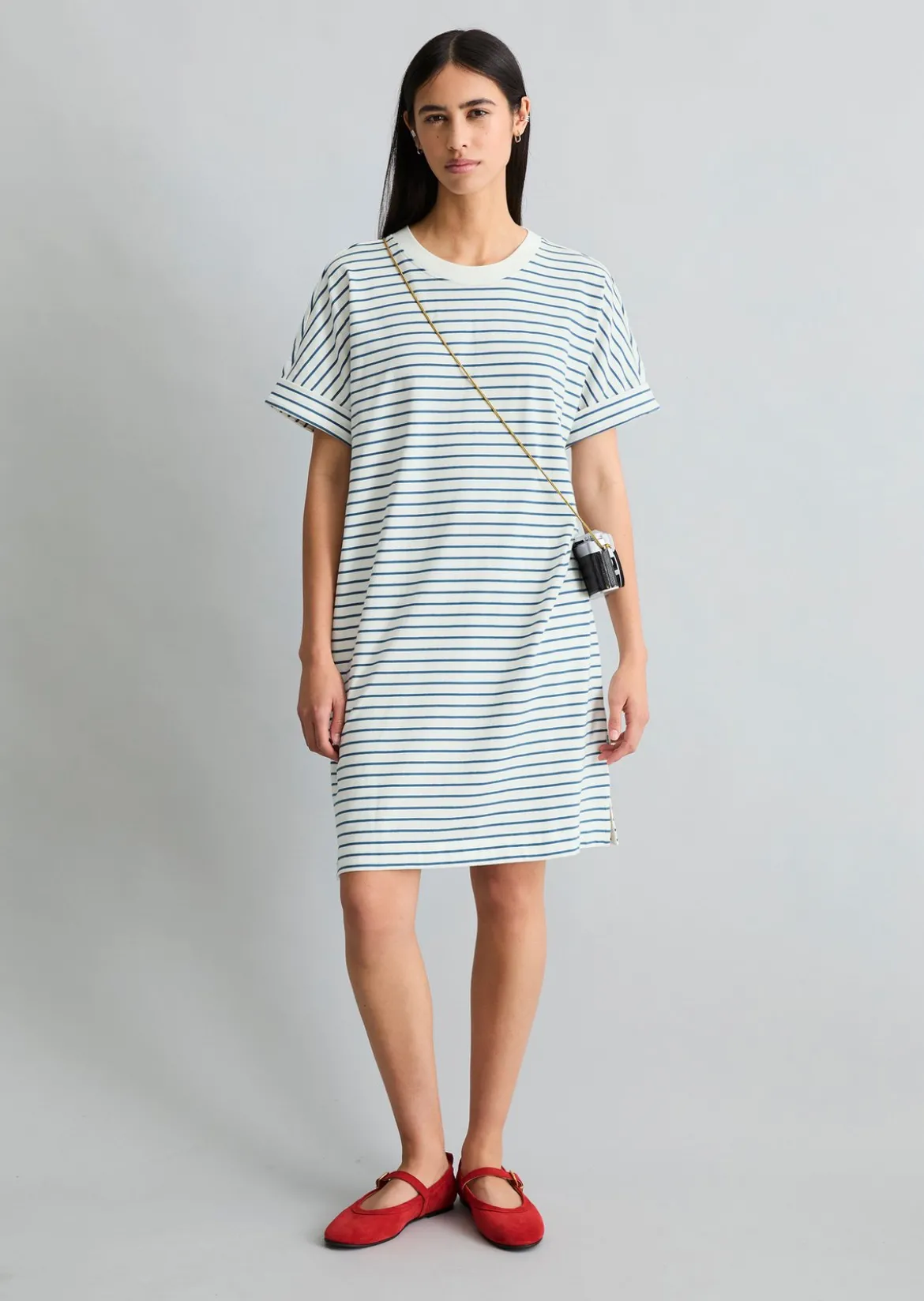 Jerseykleid regular aus Heavy Jersey