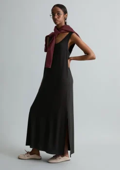 Jerseykleid relaxed aus fließendem Viskose-Stretch