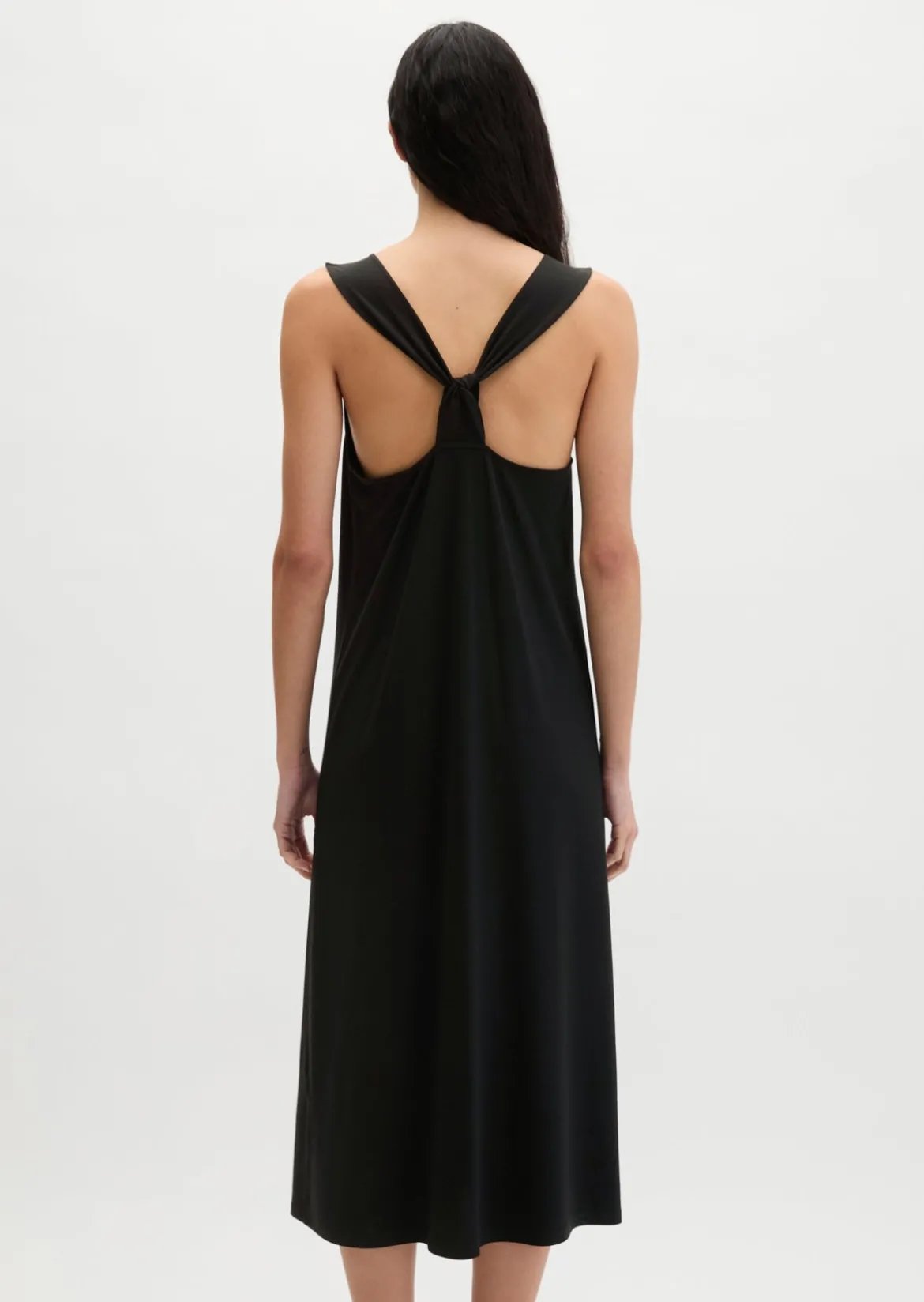 Jerseykleid shaped mit Knoten-Detail aus LENZING™ ECOVERO™