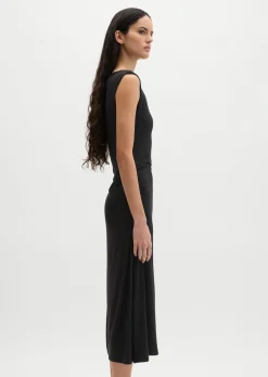 Jerseykleid slim mit geraffter Seitenpartie