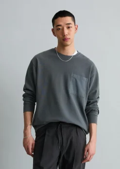 Jersey-Longsleeve relaxed mit kontrastierenden Web-Details
