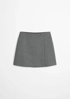 Jersey-Minirock regular aus Bio-Baumwolle-Mix