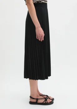 Jersey-Plissee-Rock ausgestellt mit TENCEL™ Lyocell