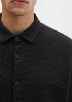 Jerseyshirt loose mit feiner Struktur